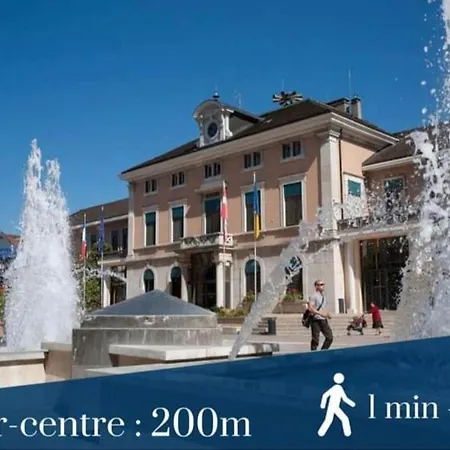 아파트 5 Personnes, 1min Gare D'annemasse, Geneve 5km